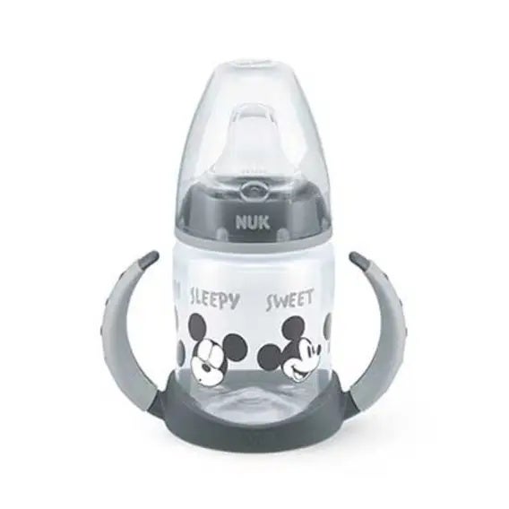 Biberón Entrena Mickey Gris Silicona