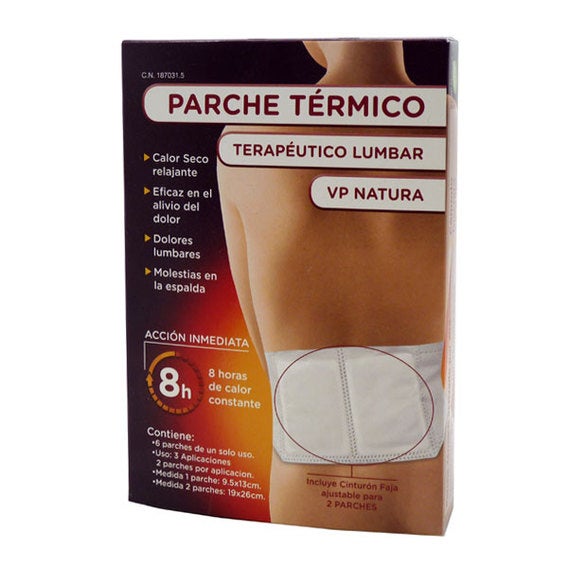 Parche Térmico Terapeútico Lumbar 6 Ud