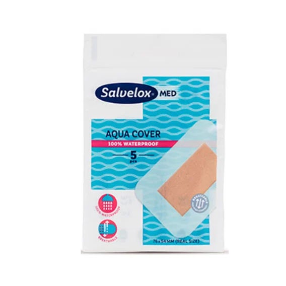 Med Apósitos Grandes Impermeables Aqua Cover (76 X 54 Cm) 5 Uds