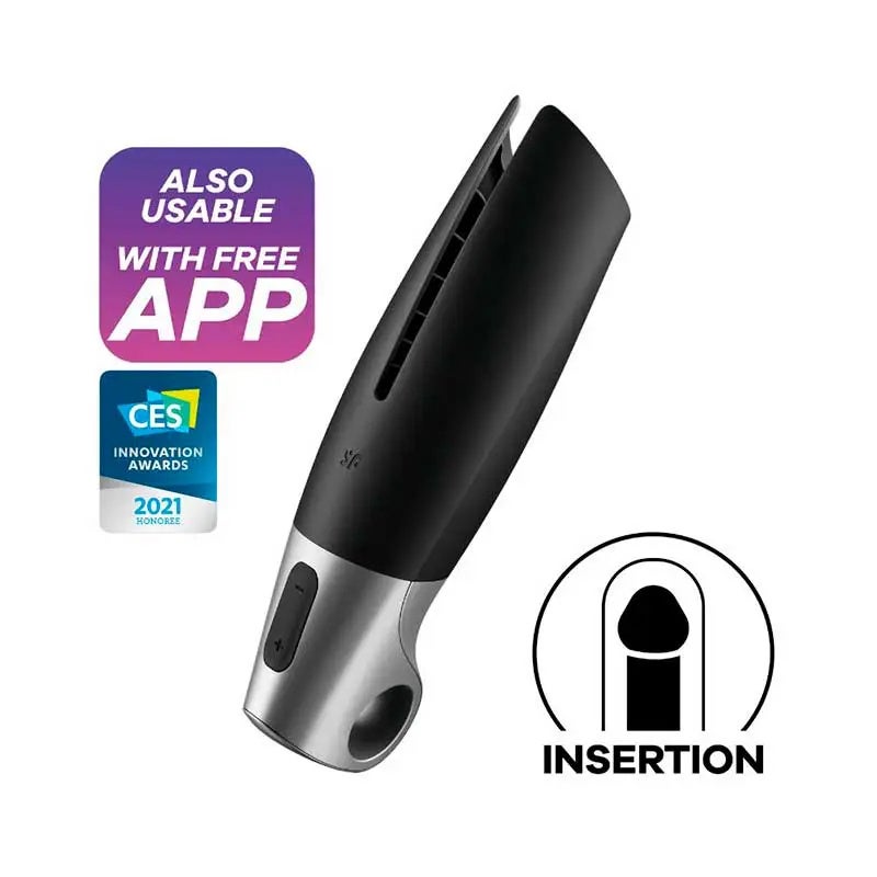 Power Masturbador Hombre Black Silver