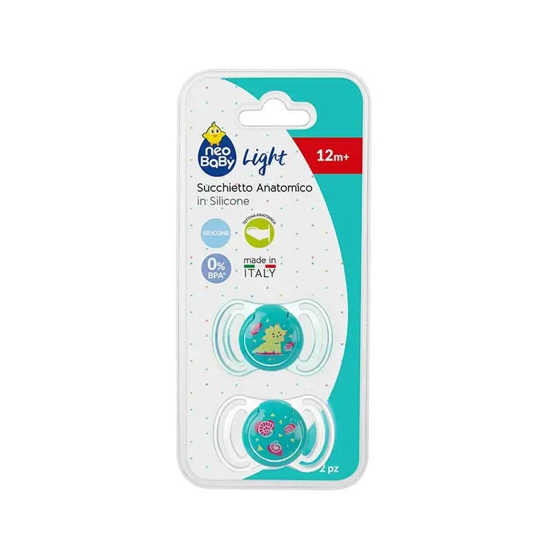 Chupete Silicona Dino Verde 12M+