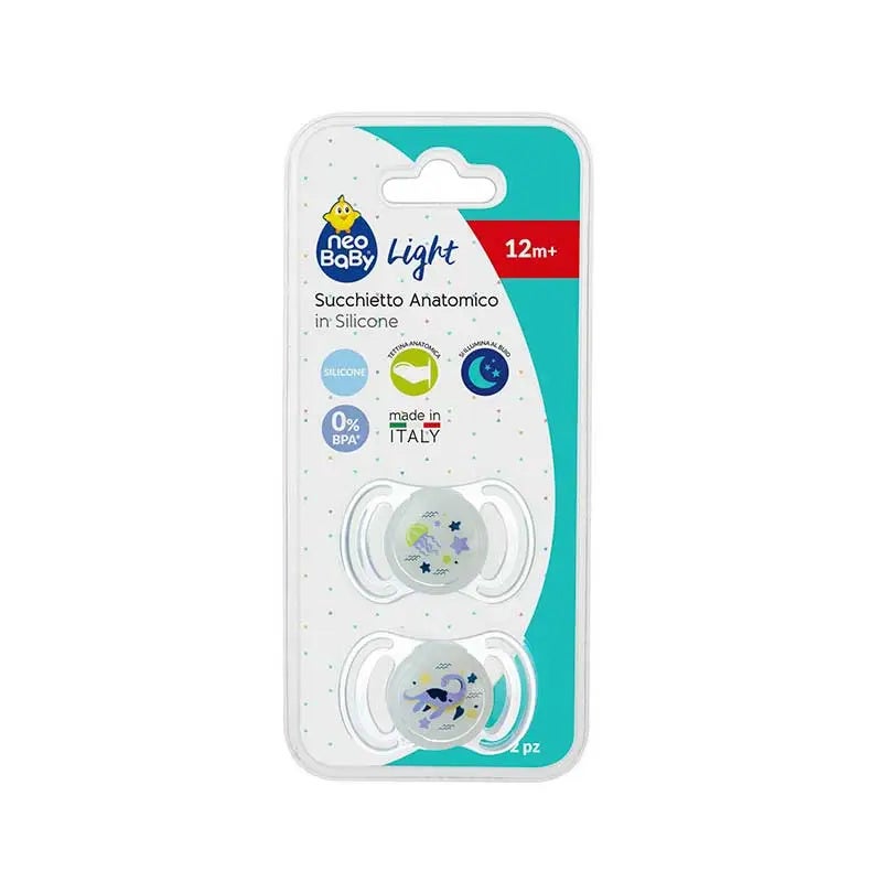 Chupete Silicona Dino Lumi 12M+