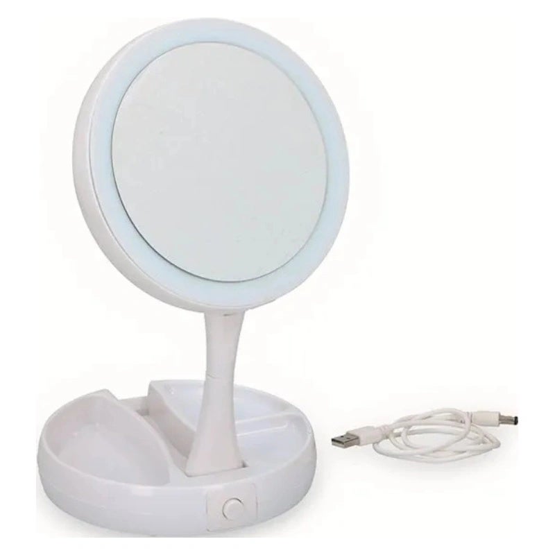 Espejo Cosmetico Led Plegable 16X5X29 Cm