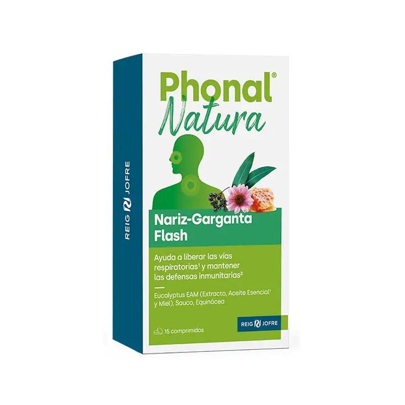 Natura Nariz Garganta Flash 15 Comprimidos