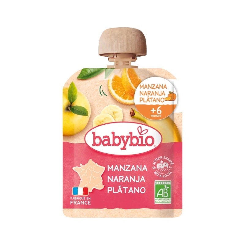 Pouch Manzana Naranja Platano Bio