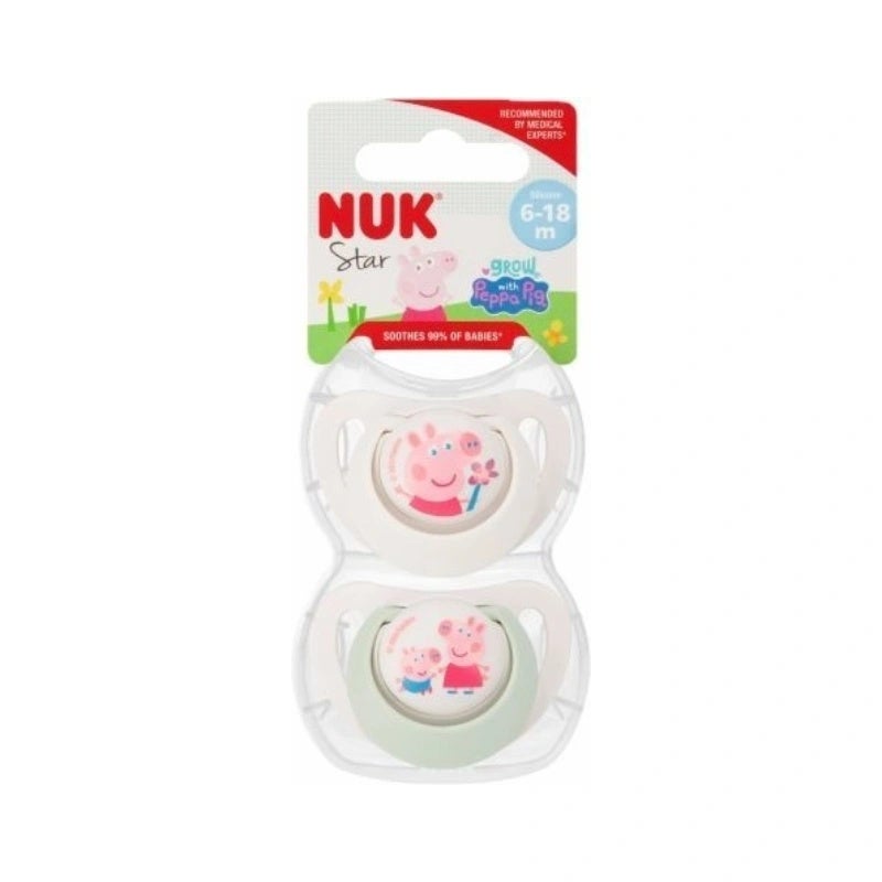 Chupetes Star Silicona 6-18 Meses Peppa Pig
