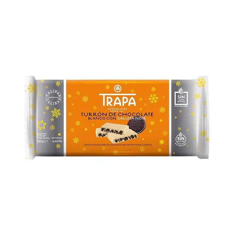 Turron Blanco Con Galleta Noir