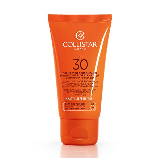 Crema Rostro Bronceadora Protección Global Antiedad Spf 30