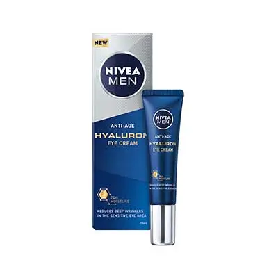 NIVEA Set men hyaluron crema hidratante antiedad fp 15 50 ml + contorno de ojos 15 ml 