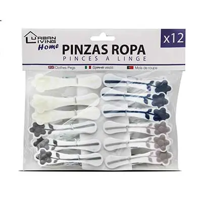 GR FORNOR PINZAS ROPA FLOR L-12