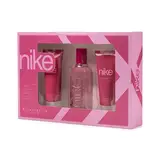NIKE Set next gen trendy pink woman edt 100 ml vaporizador + gel de baño 75 ml + body lotion 75 ml 