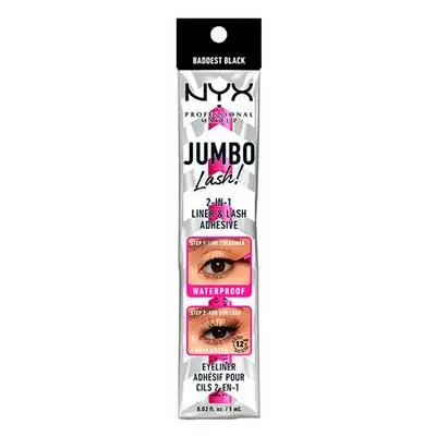 NYX PROFESSIONAL MAKE UP Makeup jumbo 2en1 eyeline false eyelashes adhesive badde 