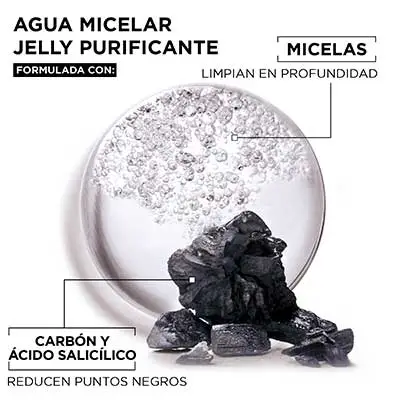 Agua Micelar Garnier de Carbón 400ml