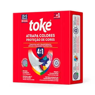 TOKE Toallitas atrapa colores 20 un 