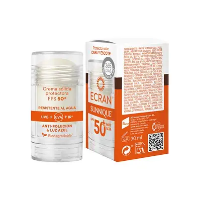 ECRAN Sunnique crema sólida spf 50+ 30ml 