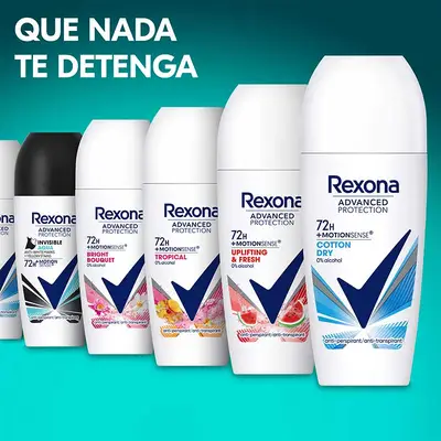 REXONA Advanced protection roll-on para mujer cotton dry 72h 50 ml 