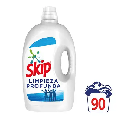 SKIP Detergente liquido limpieza profunda 45+45 lavados 2x1 botella 