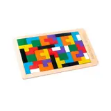 MARCOS TOYS Puzzle de madera didáctico tetris 24 piezas 18x27 cm 