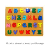 MARCOS TOYS Puzzle de madera didáctico letras 24 piezas 23x30 cm 