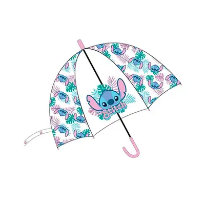 NEW IMPORT Paraguas auto transparente niña lilo & stitch