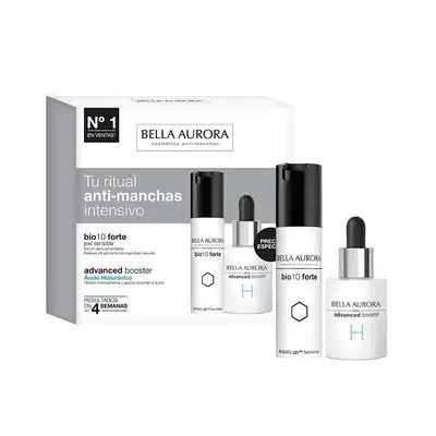 BELLA AURORA Bio 10 forte despigmentante piel sensible + advance booster ácido hilauronico 