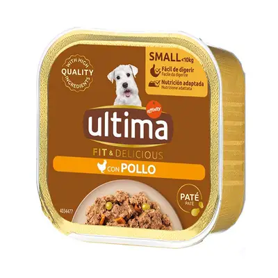 ULTIMA Mini tarrina para perros fit&delicious pollo 150 gr 