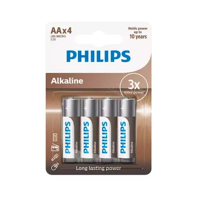 Pilas alcalinas Philips LR6-AA 