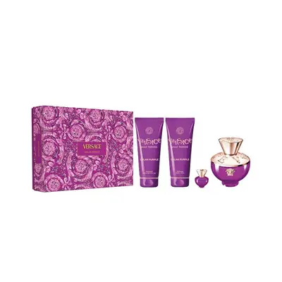 VERSACE Estuche dylan purple <br> eau de parfum <br> 100 ml vaporizador + gel de ducha 50 ml + body lotion 50 ml + miniatura 