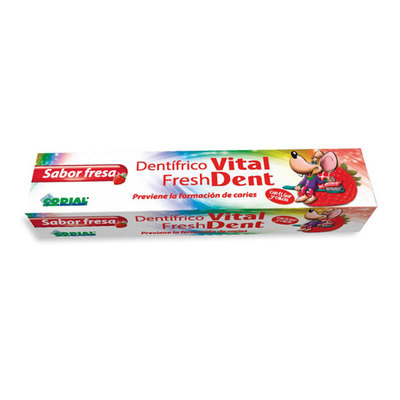 VITAL DENT Pasta dentífrica junior sabor fresa 75 ml 