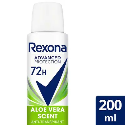 REXONA Advanced protection aerosol para mujer aloe vera 72h 200 ml 