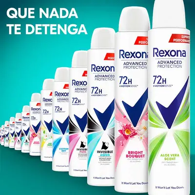 REXONA Advanced protection aerosol para mujer aloe vera 72h 200 ml 