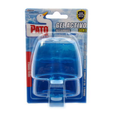 PATO Recambio gel wc activo azul 2 unidades 
