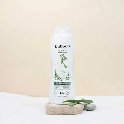 BABARIA Gel de baño aloe hidratante piel sensible 600 ml 