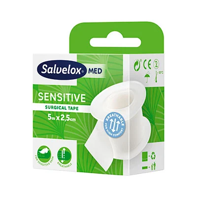 SALVELOX Med esparadrapo sensitive 5mx2,5cm 