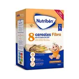 NUTRIBEN 8 cereales y miel con fibra papilla infantil 600 gr 