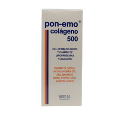 PON EMO Colágeno gel dermatológico y champú de lipoproteínas y colágeno 500 ml 
