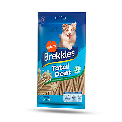 BREKKIES Totaldent snack para perros 7 unidades 