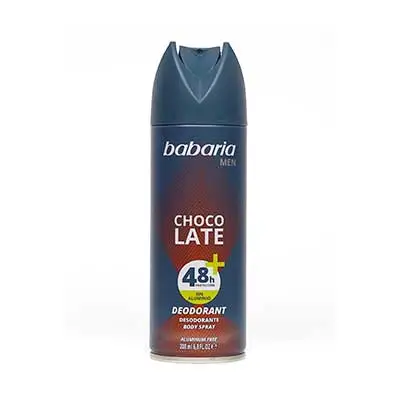 BABARIA Chocolate desodorante hombre sin aluminio 150 ml spray 