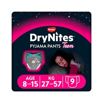 DRYNITES Pyjamapants niña 8-15 años 9 unidades 
