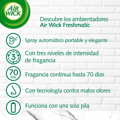 AIR WICK Fresh matic recambio ambientador lirio 