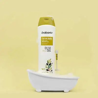 BABARIA Gel de baño aceite de oliva 600 ml 