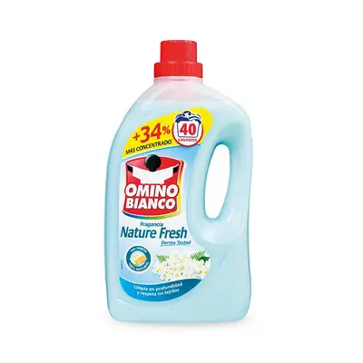 OMINO BIANCO Detergente lavadora líquido nature fresh 45 dosis 