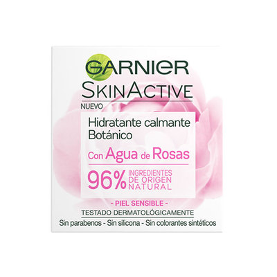 GARNIER Skin active hidratante calmante con agua de rosas piel sensible 50 ml 