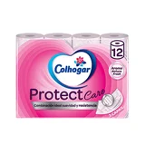 Papel higiénico protect triple capa rosa 12 unidades 