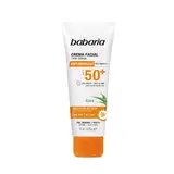 BABARIA Crema solar facial antiedad aloe vera spf 50 plus 75 ml 