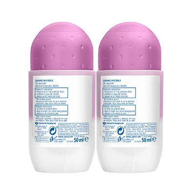 SANEX Desodorante roll on invisible 2x50 ml 