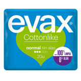 EVAX Compresa cottonlike normal sin alas 20 unidades 