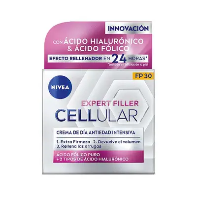 NIVEA Hyaluron cellular expert filler antiedad renovador de la piel crema de día spf 30 50 ml 