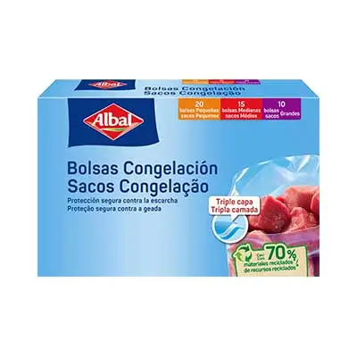 ALBAL BOLSAS DE CONGELACIÓN PROTEGE AROMA 45 UNIDADES
