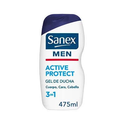 SANEX Gel de baño men active protect piel normal 450 ml 